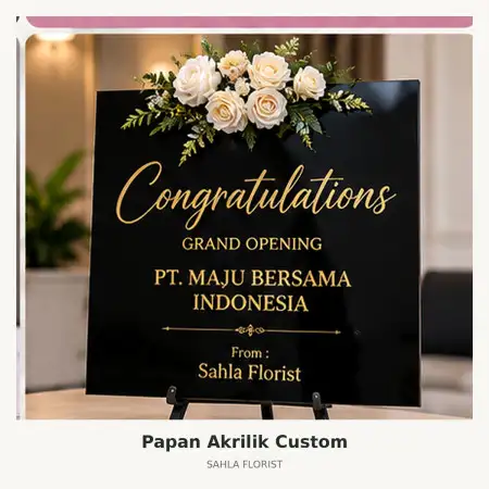 Papan Bunga Akrilik Banyuwangi Kota